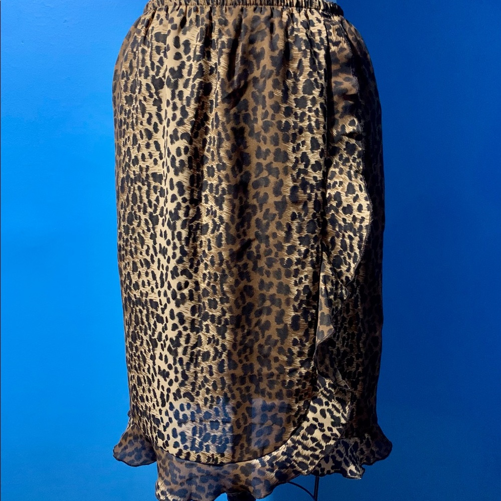 Vintage Harlow leopard print skirt